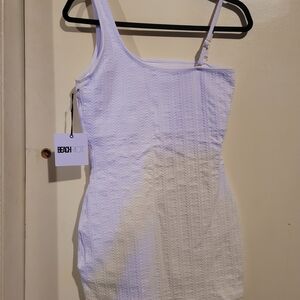 BEACH RIOT White One-Shoulder One Piece Swim